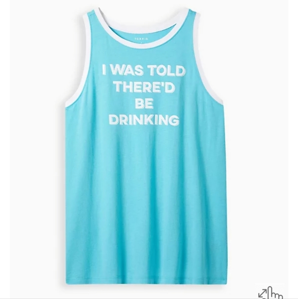 🆕️🍹" I WAS TOLD THERE'D BE DRINKING" HUMOUROUS MUSCLE TANK🍹